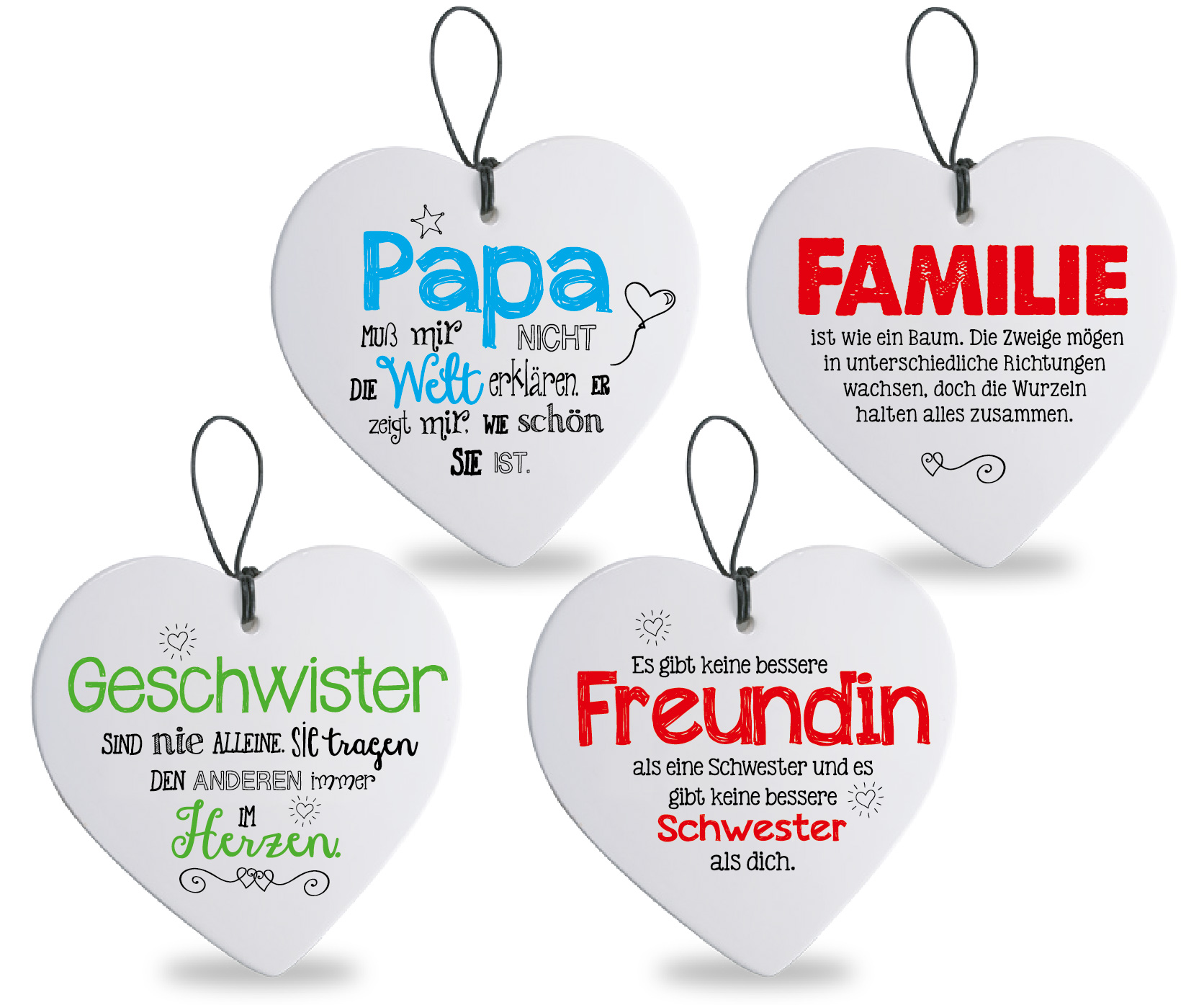 Spruchherzen “Sag´s mit Herz” Ideenoaseheiligenstadt.de