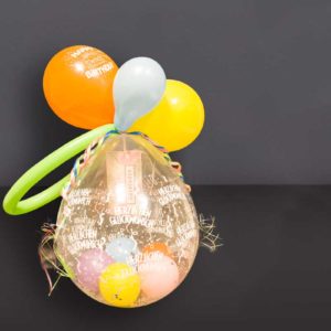 Befüllter Geschenkballon