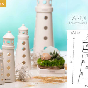 Dekoobjekt Leuchtturm Farol LED