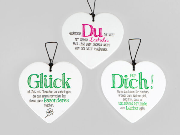 Spruchherzen "Sag´s mit Herz" Ideenoaseheiligenstadt.de
