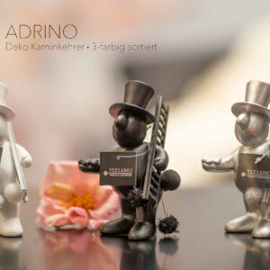 Adrino Deko-Kaminkehrer silber