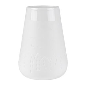 Poesie Porzellanvase "Winterstadt"