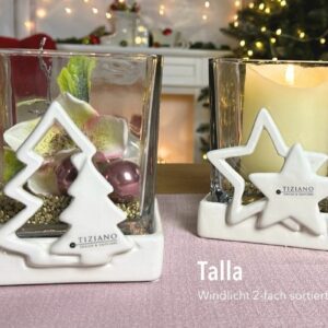 Windlicht Talla mit Klarglas