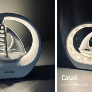 Dekoboot Casali im Ring LED